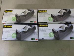 lot 53 image: 4 Scotch Desktop Tape Dispensers o...