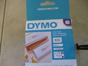 lot 56 image: Dymo White Address Labels...