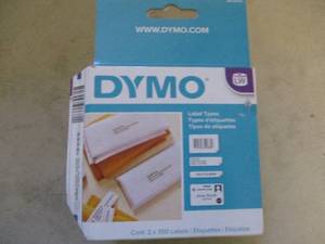 lot 57 image: Dymo White Address Labels...