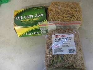 lot 58 image: 2 Bags of Rubber Bands...