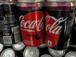 lot 377 image: 2 - 24 packs Coca Cola Cherry Zero ...