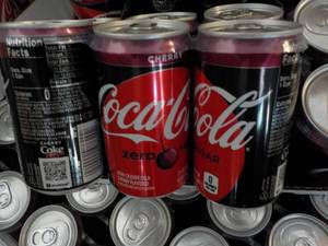 lot 378 image: 2 - 24 packs Coca Cola Cherry Zero ...