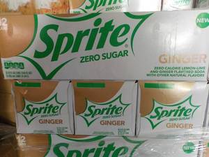 lot 382 image: 4 - 12 packs Sprite Ginger Zero Sug...