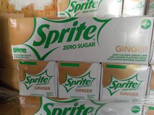 lot 385 image: 4 - 12 packs Sprite Ginger Zero Sug...