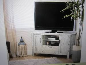 lot 4 image: south shore corner tv stand some da...