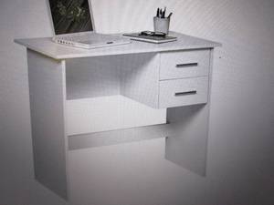 lot 18 image: onespace 2 drawer writing desk open...