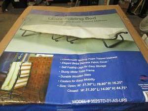 lot 29 image: luxor folding bed open box ...