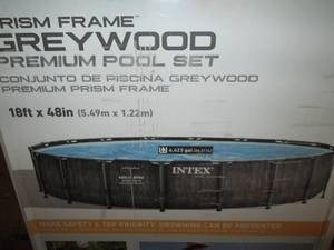 lot 33 image: intex prisim frame greywood premium...