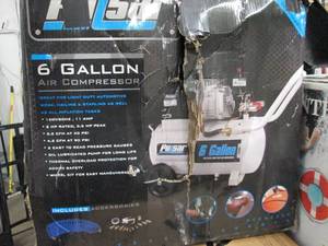 lot 38 image: pulsar 6 gallon air compressor open...