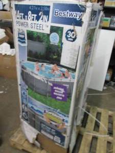 lot 62 image: bestway 14 foot x 8 ft 2 inch power...