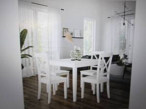lot 73 image: rustic 5 piece dining set rustic br...