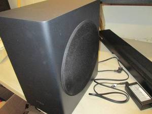 lot 92 image: samsung sub and sound bar open box ...