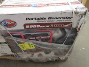 lot 135 image: all-power 5000 watt portable generr...
