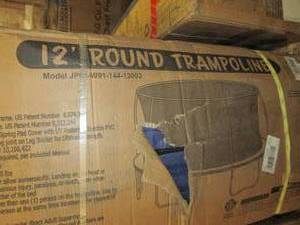 lot 149 image: 12 foot round trampoline open box ...