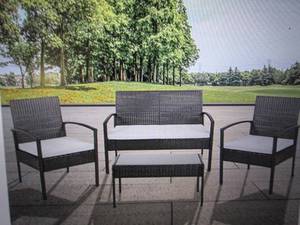 lot 156 image: flash furniture aransas sereis 4 pc...