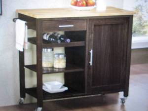 lot 157 image: 4d concepts calgary cart with wood ...