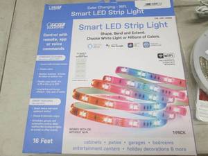 lot 187 image: color changing led strip light open...