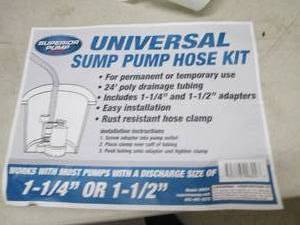 lot 192 image: case of universal sump pump hose ki...