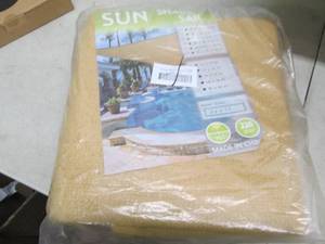 lot 201 image: sunshade sail 8 foot x 12 foot ...