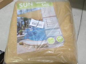 lot 203 image: sunshade sail 8 foot x 12 foot ...