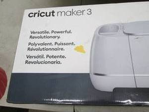 lot 206 image: cricut maker 3 open box untested ...