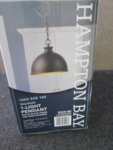 lot 47 image: Hampton Bay Talullah 1-Light Matte ...