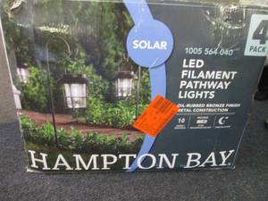 lot 50 image: Hampton Bay Solar Bronze Outdoor In...