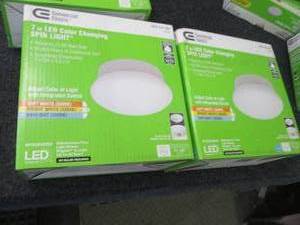 lot 57 image: 2 Commercial Electric Spin Light 7 ...