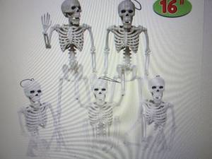 lot 103 image: Joyin 5 Pack Posable Halloween Skel...