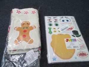 lot 140 image: Make a Face Sticker Sheets, Gingerb...