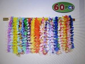 lot 206 image: Joyin Hawaiian Luau Flower Lei Part...