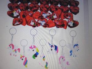 lot 245 image: Joyin 28 Packs Valentine Unicorn Ke...