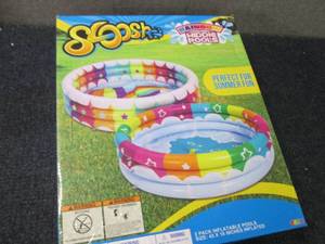 lot 248 image: Sloosh 2 pk 45 inch Inflatable Pool...