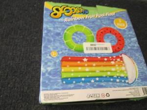 lot 249 image: Sloosh Rainbow Fruit Pool Floats op...