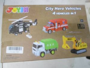 lot 310 image: Joyin City Hero Vehicles open box R...