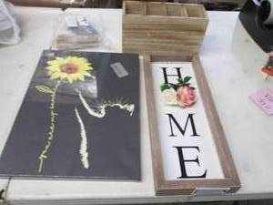 lot 372 image: 4 Assorted Decor Products...