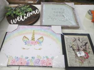 lot 393 image: 4 Wall Art Items...