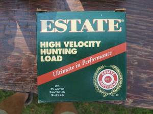 Estate 12 GA 2 34 # 4 Shot High Velocity Hunting Load