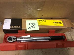 lot 28 image: TEKTON 38 in. Drive Click Torque Wrench (10-80 ft.-lb.) Customer Returns See Pictures
