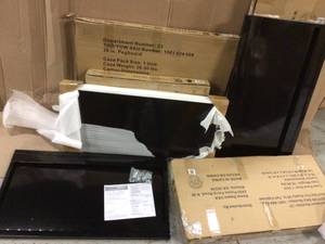 lot 35 image: Husky 36 in. W x 21 in. D Steel Shelf Set in Black (2-Pack) for Ready-to-Assemble 36 in. Garage Gear Cabinet Customer Returns See Pictures