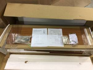 lot 36 image: HODEDAH 4-Door Cherry Kitchen Pantry Customer Returns See Pictures