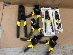 lot 56 image: MIX LOT OF 38 in., 12 in. and 34 in. PEX Quick-Cinch Clamp Tools Various Models Sizes and Conditions See Pictures