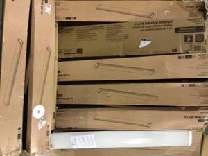 lot 61 image: MIX LOT OF COMMERCIAL ELECTRIC 4 FT. LED Wrap Light Customer Returns See Pictures