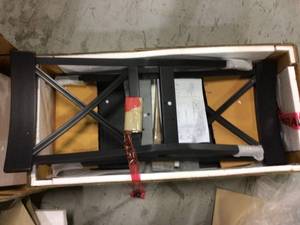 HOMESTYLES Black Dining Chairs (Set of 2) Customer Returns See Pictures&nbsp