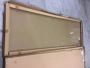 56.5 in. x 80 in. Frameless Hinged Reversible Shower Door Customer Returns See Pictures&nbsp