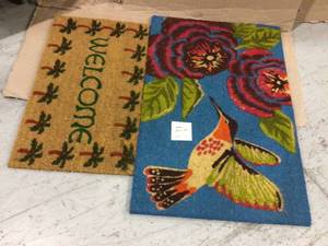 Calloway Mills Palm Tree Border Welcome Door Mat 17 in. x 29 in. Customer Returns See Pictures&nbsp