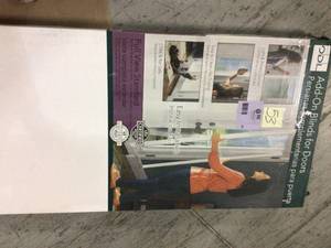 ODL Add on blind 0.59-in Slat Width 22-in x 64-in Cordless White Aluminum Light Filtering Full-view Standard Mini Blinds Item #209214Model #BWM226401 Customer Returns See Pictures&nbsp