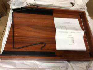 Andreas Walnut Folding Side Table Customer Returns See Pictures&nbsp