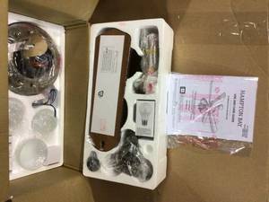 Hampton Bay Glendale 42 in. LED Indoor Brushed Nickel Ceiling Fan with Light Kit Customer Returns See Pictures&nbsp