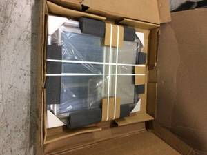 Amanti Art Medium Rectangle Antique Silver Metallic Beveled Glass Classic Mirror (29.5 in. H x 23.5 in. W) Customer Returns See Pictures&nbsp